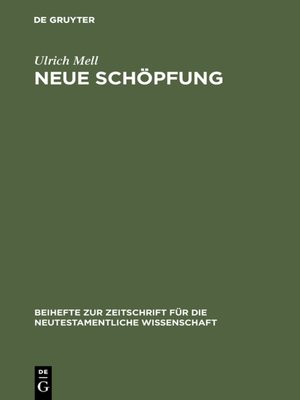 cover image of Neue Schöpfung